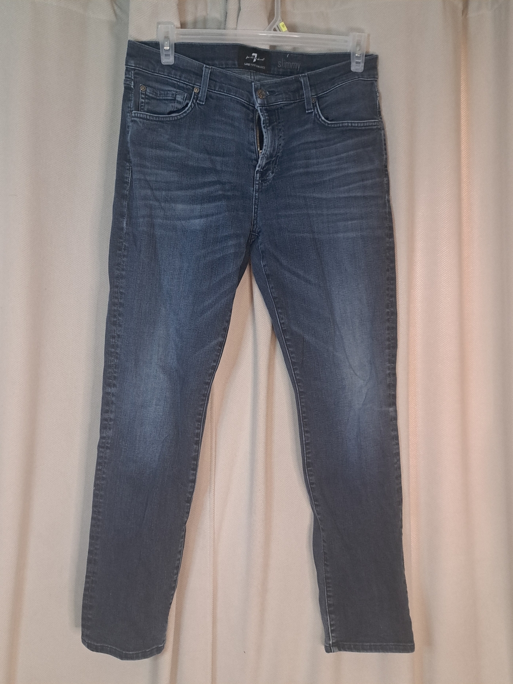 7 For All Mankind Men's Slim Jeans in Medium Blue Wash